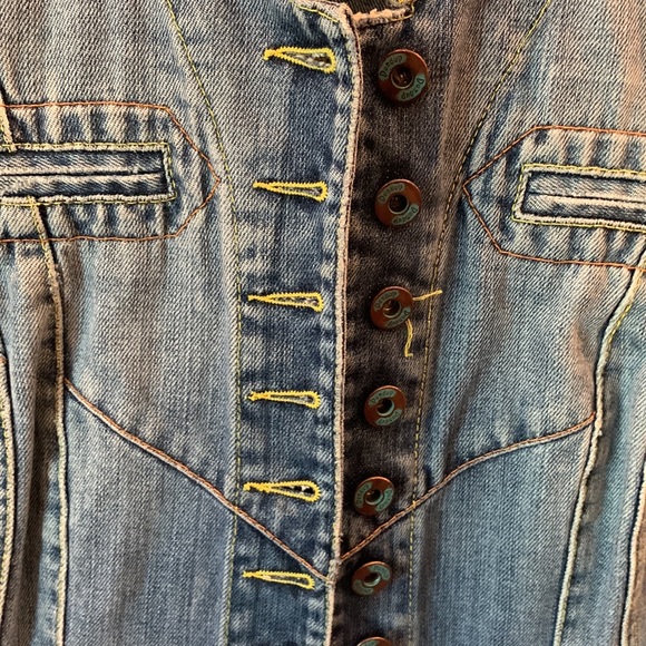 Dondup distressed denim jacket size M - Picture 5 of 11